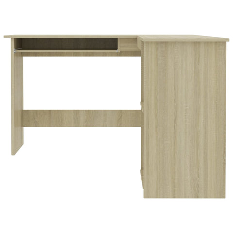 vidaXL Eckschreibtisch L-Form Sonoma-Eiche 120x140x75 cm Holzwerkstoff