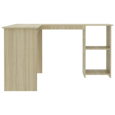 vidaXL Eckschreibtisch L-Form Sonoma-Eiche 120x140x75 cm Holzwerkstoff