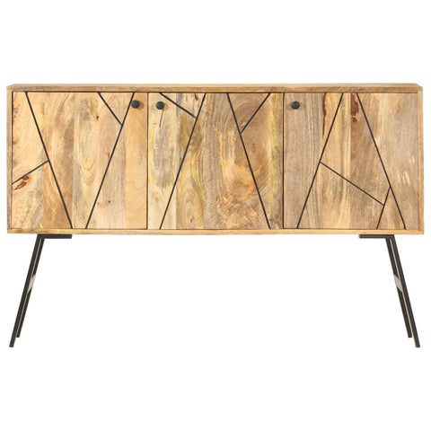 vidaXL Sideboard 118x30x75 cm Massivholz Mango