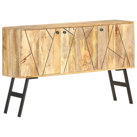 vidaXL Sideboard 118x30x75 cm Massivholz Mango