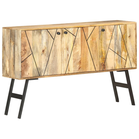 vidaXL Sideboard 118x30x75 cm Massivholz Mango