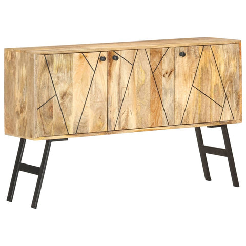 vidaXL Sideboard 118x30x75 cm Massivholz Mango