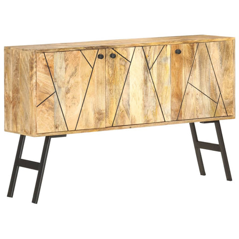 vidaXL Sideboard 118x30x75 cm Massivholz Mango