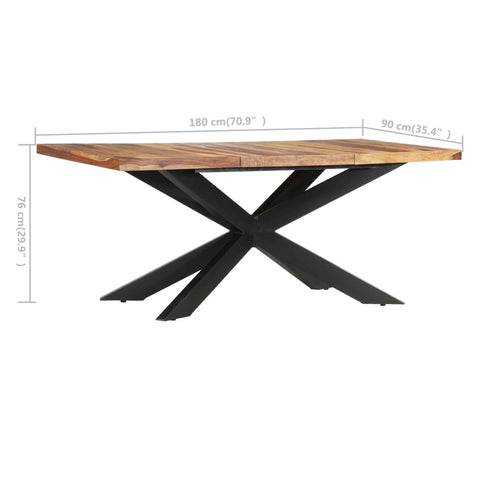 Esstisch 180 x 90 x 76 cm Massivholz