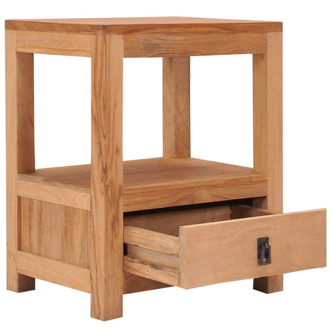 vidaXL Nachttisch 40x30x50 cm Massivholz Teak