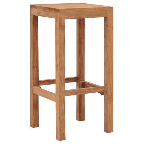 vidaXL Barhocker 2 Stk. Massivholz Teak