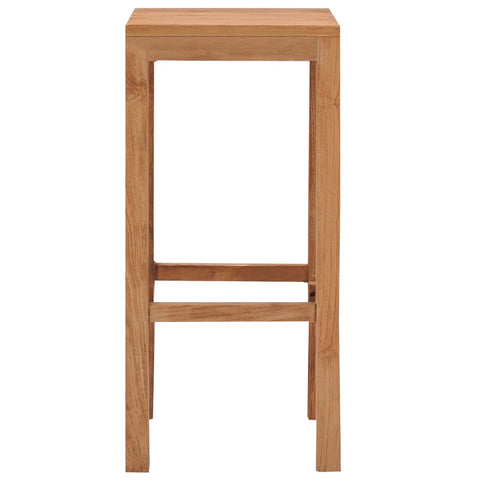 vidaXL Barhocker 2 Stk. Massivholz Teak