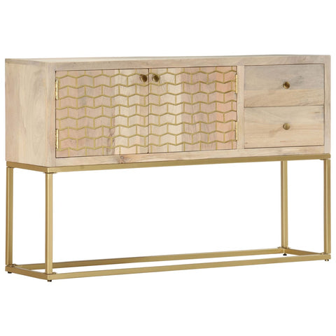 Sideboard Golden 120x30x75 cm Massivholz Mango