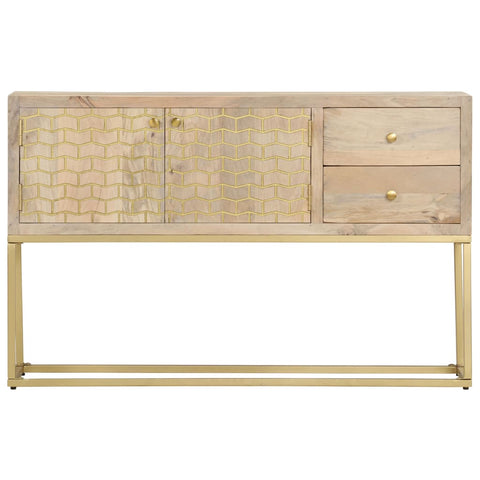 Sideboard Golden 120x30x75 cm Massivholz Mango