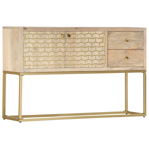 Sideboard Golden 120x30x75 cm Massivholz Mango