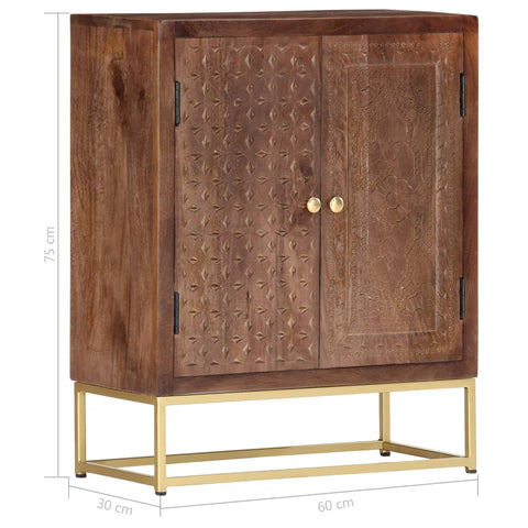 Sideboard 60×30×75 cm Massivholz Mango