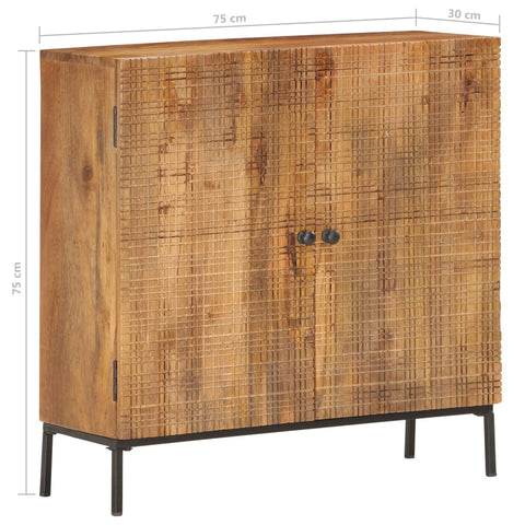 vidaXL Sideboard 75 x 30 x 75 cm Massivholz Mango