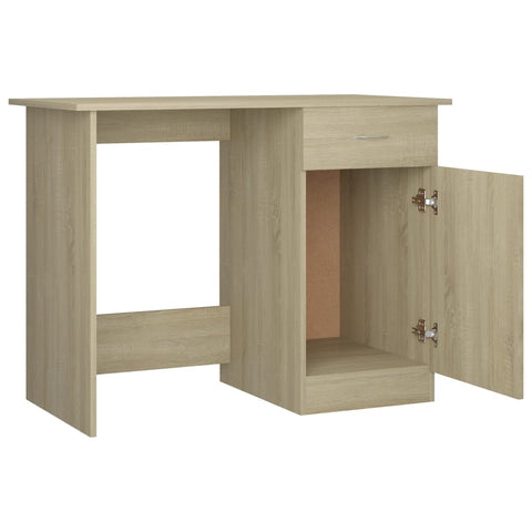 vidaXL Schreibtisch Sonoma-Eiche 100x50x76 cm Holzwerkstoff