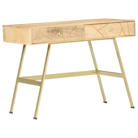 vidaXL Schreibtisch mit Schubladen 100x55x75 cm Massivholz Mango