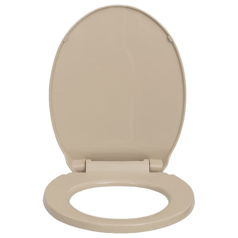 Toilettensitz mit Absenkautomatik Beige Oval