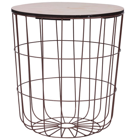 hocami - Couchtisch Kupfer Ø 39,5 cm MDF - couchtisch-kupfer-o-39-5-cm-mdf - 