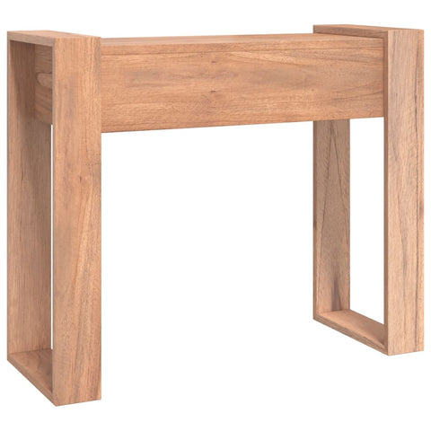 vidaXL Konsolentisch 90x35x75 cm Teak Massivholz