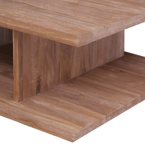 vidaXL Couchtisch 70 x 70 x 30 cm Massivholz Teak