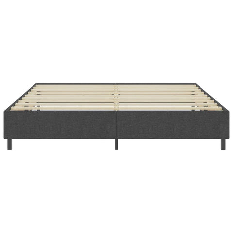 Boxspring-Bettgestell Grau Stoff 200x200 cm