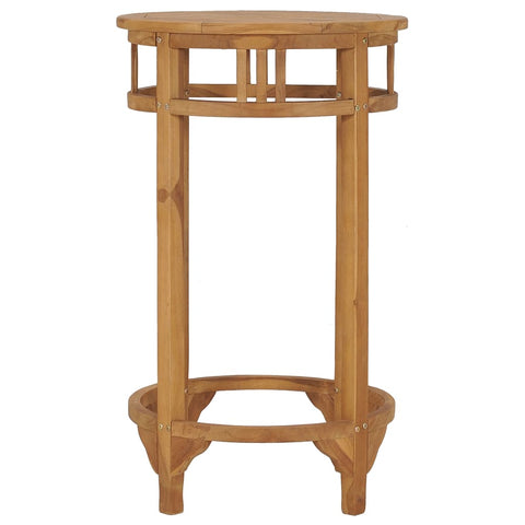 Bartisch Ø 60 cm Massivholz Teak