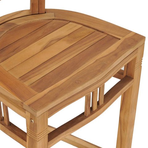 vidaXL Barhocker Teak Massivholz