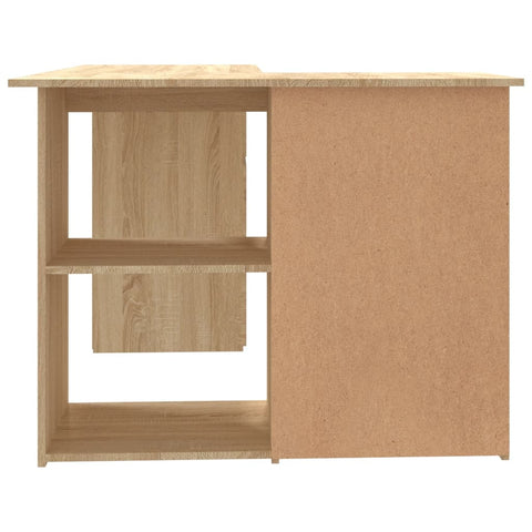 vidaXL Eckschreibtisch Sonoma-Eiche 145x100x76 cm Holzwerkstoff