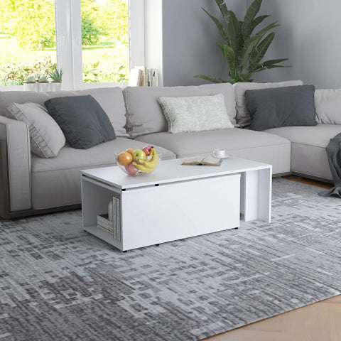 vidaXL Couchtisch Weiß 150x50x35 cm Holzwerkstoff