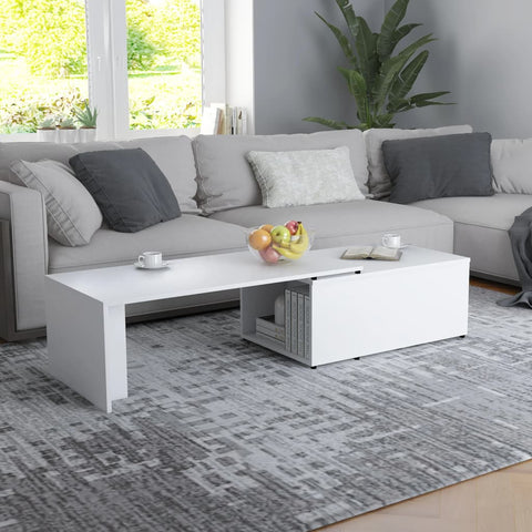 vidaXL Couchtisch Weiß 150x50x35 cm Holzwerkstoff