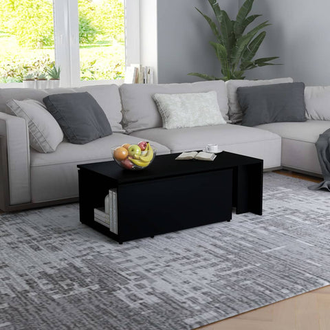 vidaXL Couchtisch Schwarz 150x50x35 cm Holzwerkstoff