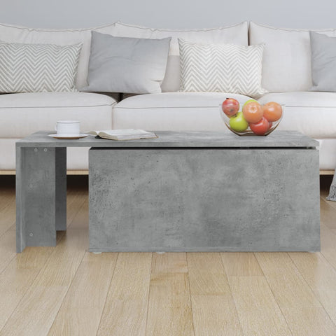 vidaXL Couchtisch Betongrau 150x50x35 cm Holzwerkstoff