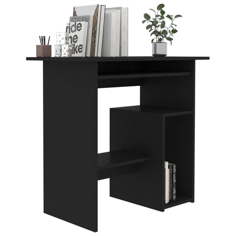 vidaXL Schreibtisch Schwarz 80x45x74 cm Holzwerkstoff