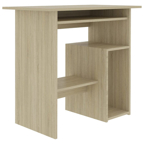 vidaXL Schreibtisch Sonoma-Eiche 80x45x74 cm Holzwerkstoff