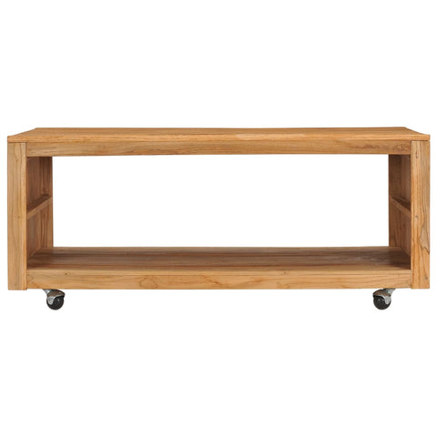 vidaXL Couchtisch 110x60x40 cm Massivholz Teak