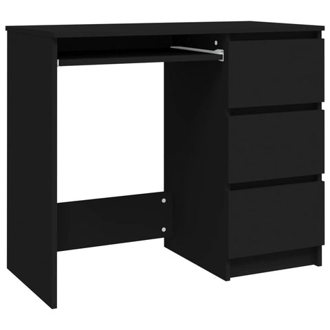 vidaXL Schreibtisch Schwarz 90x45x76 cm Holzwerkstoff