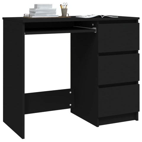 vidaXL Schreibtisch Schwarz 90x45x76 cm Holzwerkstoff