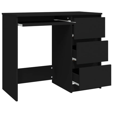 vidaXL Schreibtisch Schwarz 90x45x76 cm Holzwerkstoff