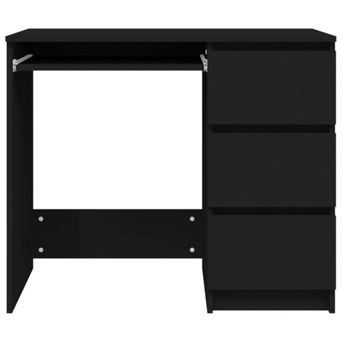 vidaXL Schreibtisch Schwarz 90x45x76 cm Holzwerkstoff