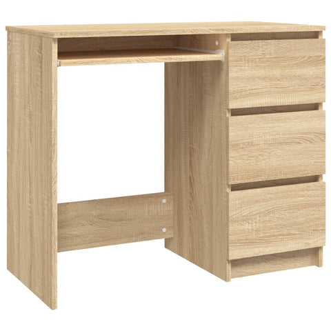 vidaXL Schreibtisch Sonoma-Eiche 90x45x76 cm Holzwerkstoff