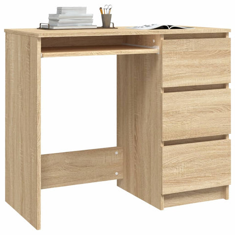 vidaXL Schreibtisch Sonoma-Eiche 90x45x76 cm Holzwerkstoff