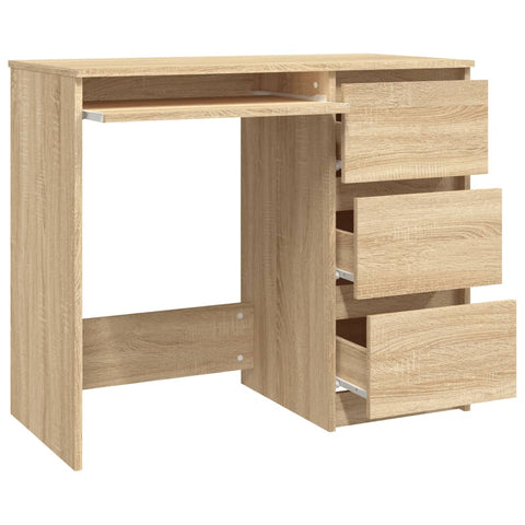 vidaXL Schreibtisch Sonoma-Eiche 90x45x76 cm Holzwerkstoff