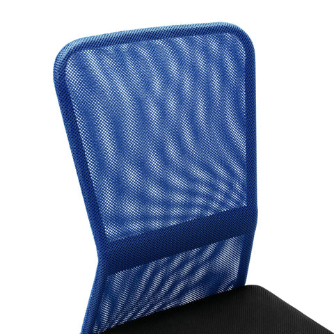 vidaXL Bürostuhl Schwarz und Blau 44x52x100 cm Netzgewebe