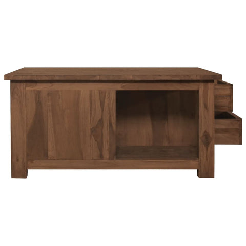 vidaXL Couchtisch 68x68x33 cm Teak Massivholz