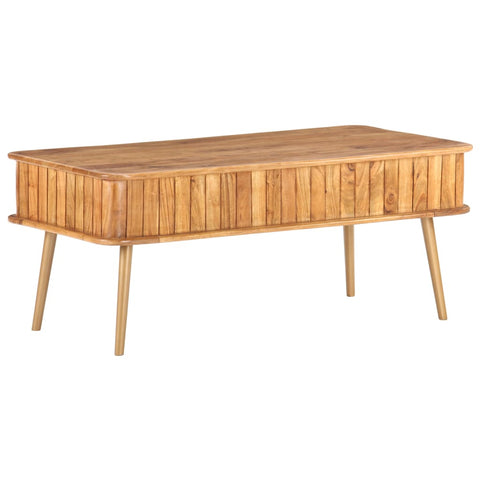 vidaXL Couchtisch 100x50x40 cm Massivholz Akazie