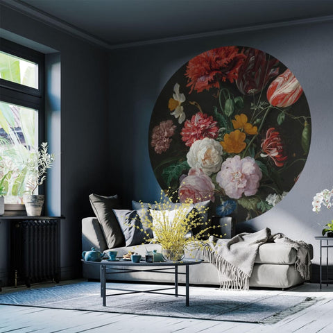 WallArt Fototapete Golden Age Flowers 190 cm