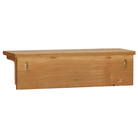 Wandgarderobe 60x16x16 cm Massivholz Eiche