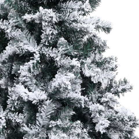 Künstlicher Weihnachtsbaum mit Schnee Grün 240 cm PVC