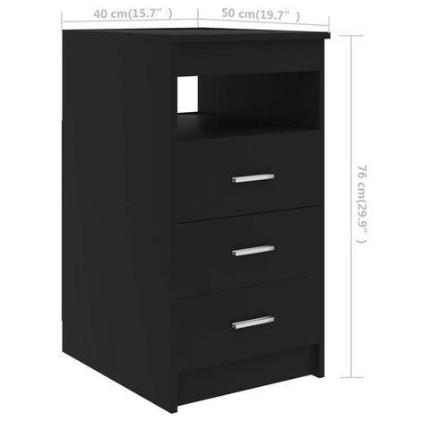 vidaXL Schreibtisch Schwarz 140x50x76 cm Holzwerkstoff