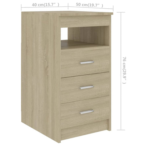 vidaXL Schreibtisch Sonoma-Eiche 140x50x76 cm Holzwerkstoff