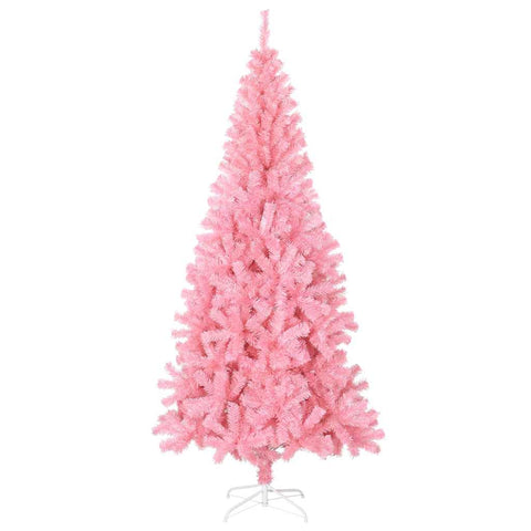 Künstlicher Weihnachtsbaum mit Ständer Rosa 210 cm PVC