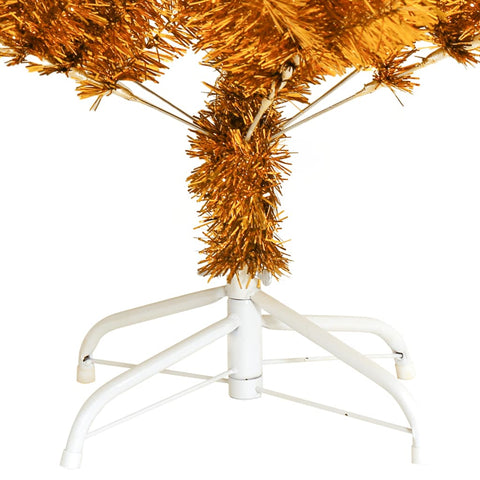 Künstlicher Weihnachtsbaum mit Ständer Gold 150 cm PET